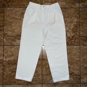 Lauren Ralph Lauren Womens Pleated Cotton Straight Wide Leg Pants W14x28